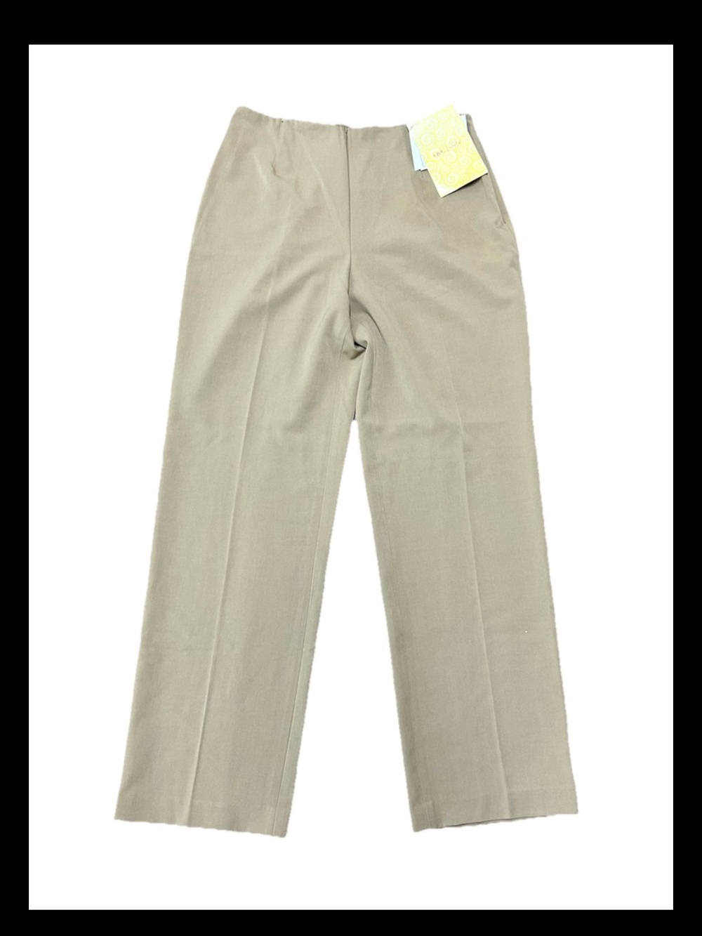 Dialogue QVC Pants Size 12 Tan Twinstretch Straight Leg Workwear Career NWT